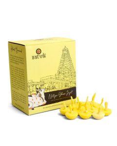Satvik Pure 100 Pcs Cow Ghee Wicks Readymade Cow Ghee Cotton Wicks DiyaGhee DiyaPuja Batti for Your Daily Pujan Essential Upto 30 Mins Time