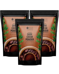 Bliss of Earth Dark Cocoa Powder 500g(Pack of 3) / Alkalized Unsweetened Cocoa Powder / Pure Baking Cocoa for Cakes, Brownies & Hot Chocolate / Vegan & Keto Friendly