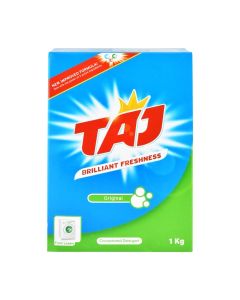 TAJ Detergent Powder 1KG – 2IN1 GREEN Laundry Washing Powder Deep Clean Stain Remover Fresh Clothes