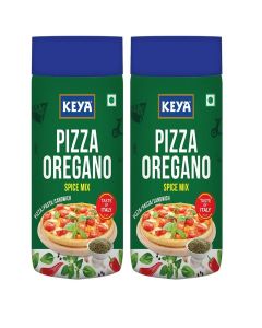 Keya Italian Pizza Oregano Pizza Oregano Spice Mix Healthy Italian Seasoning Multipurpose Seasoning 100% Natural Vegan Zero Preservatives, Artifical Colours Flavours No MSG 80g Pack of 2