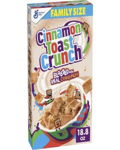 Cinnamon Toast Crunch Breakfast Cereal, Family Size, 18.8 oz