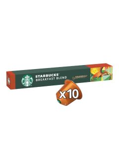 NESPRESSO Breakfast Blend Espresso Coffee, 10 Capsules 56grams