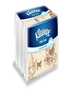 Kleenex Facial Tissue Box Vintage Design -Soft pack- 2ply - 3 packs X 50 Sheets/pack (15294D)