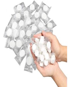 Tanna Enterprise Outdoor Travel Portable Compressed Tissue Tablet Face Towel Disposable Magic Towel Tablet Capsules Cloth Coin Wipes Paper Cotton Tissue Expand With Water (15 pack)