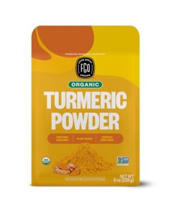 FGO Organic Turmeric Powder wCurcumin 8oz Resealable Pouch USDA Organic and NonGMO Sourced from India Packaging May Vary Pack of 1