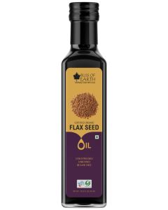 Bliss of Earth Cold Pressed Flax Seed Oil 500ml / 100% Pure Edible Alsi Oil / Rich in Omega 3 / Unrefined Natural Oil / Vegan / Keto Friendly / No Additives