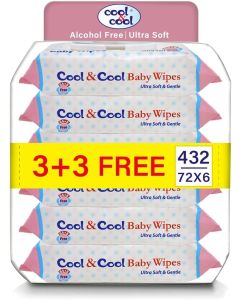 Cool & Cool Baby Wipes - Alcohol Free & Ultra Soft