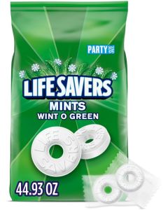 LIFE SAVERS Wint-O-Green Breath Mints, Party Size, 44.93 oz Bag