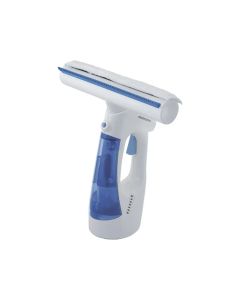 Handheld Window Cleaner, Cordless Vacuum, Sprayer, 80ml Water Tank, 30-Minute Runtime, Powerful Suction, Multi-Purpose Use, Ideal for Windows, Mirrors, and Glass – White