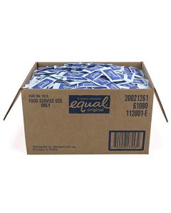 EQUAL 0 Calorie Sweetener Aspartame and AcesulfameK Sweetener Packets Zero Calorie Sugar Alternative Erythritol Free 2000 Ct Pack of 1