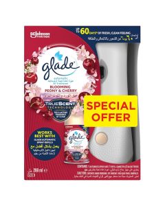 Automatic Spray Holder With Blooming Peony And Cherry Air Freshener