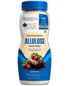 Bliss of Earth Allulose Powder 200g / Rare Sugar Sweetener / Zero Added Sugar / Low Calorie Sugar Substitute / Keto Friendly Sweetener / Diabetic Friendly Sugar Alternative / Baking, Coffee & Dessert Use / Vegan Non-GMO