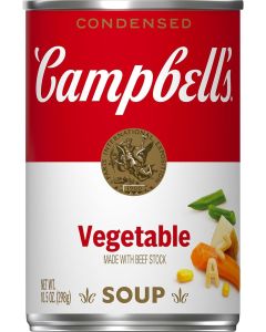 Campbell's Condensed Vegetable Soup with Beef Stock, 10.5 oz Can