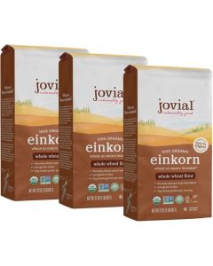 Jovial 100% Organic Einkorn Whole Wheat Flour - 3 Pack (32 oz each)