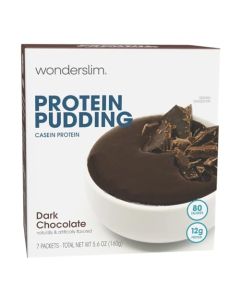 WonderSlim Protein Pudding Dark Chocolate Gluten Free Low Carb 7ct
