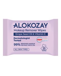 Grape Seed Oil And Vitamin E Make Up Remover Cleansing Wipes 25 Sheets