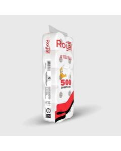 Royal Classic Toilet Rolls 2 Ply, 500 Sheets Per Rolls - Pack of 10 Rolls