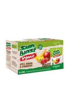 Organic Apple Banana and Strawberry Juice Packs