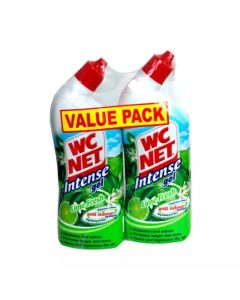 WC Net Lime Fresh Toilet Cleaner Intense Gel- 2X750ml