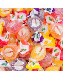 LaetaFood Bonelle Italian Fruit Jelly Candy - 1 Pound Bag with Assorted Flavors (Approx. 60 Count)