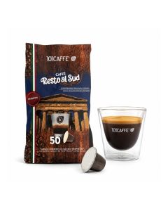 Southern Italian Coffee Capsules / Compatible with Nespresso® Original Line Machines / Premium Italian-Style Espresso Coffee / 50 Capsules Pack / Rich Aroma, Bold Flavour & Smooth Finish
