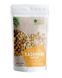 Bliss of Earth Naturally Organic Kashmiri Garlic From Indian Himalayas Single Clove Kashmiri Lahsun Ek Pothi Snow Mountain Garlic Great for Cooking seasaing ketchup making 100gm