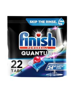 Finish Quantum Dishwasher Pods No PreRinse Dishwasher Detergent Soap Removes 24HR DriedOn Stain and Grease Leaving a Virtually Spotless Shine 22 Count