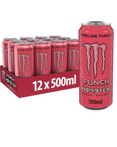 Monster Energy Drink, Pipeline Punch, 500ml, Pack of 24