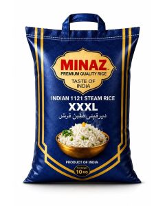 Minaz Rice-Premium XXXL Indian Basmati Steam Rice 10kg