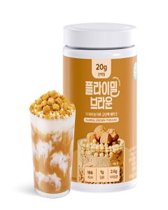 Flimeal Brown 17Grains Protein Shake, With Crunchy Protein Balls, Protein Smoothie Powder - 20g Protein, Low Sugar, Keto-Friendly Meal Replacement Shake, 22.22oz, 14 Servings, 14 Servings (1 X 22.22oz