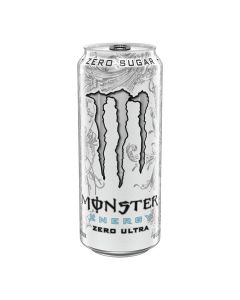 Monster Energy Ultra White Zero Sugar Energy Drink, 500ml Can