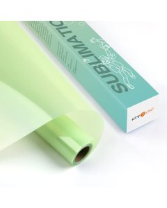 HTVRONT Clear Sublimation HTV Glossy 12 X 5FT Upgraded Sublimation Vinyl Vivid Colors Clear Dye Sub HTV for LightColored Cotton Fabric