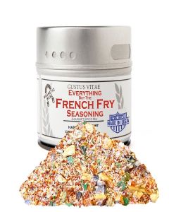 Everything But The French Fry Seasoning / Gourmet Spice Mix / All Natural, Non GMO / Hand Made, Small Batch Spice Blend / Made in USA / Artisanal Seasoning / GLP-1 Friendly / No MSG, Artificial Ingredients, Additives, Colors, or Flavors / Magnetic Tin / U