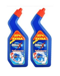 DITREX 1.5L Toilet Cleaner Original (750ml x2) Powerful Limescale & Germ Removal