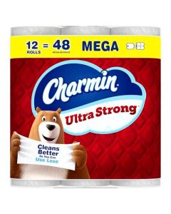 Charmin Toilet Paper Ultra Strong 12 Mega Rolls 48 Regular Rolls 2ply Bath Tissue