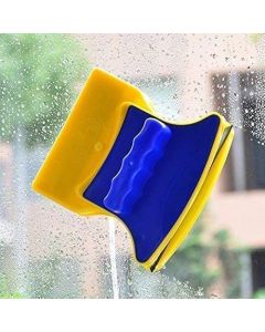 BHUMIKET MART Magnetic Window Glass Cleaner Double Sided Glazed 2 Extra Cleaning Cotton Cleaner Squeegee Washing Equipment House Hold Glass Cleaner Two Sided Glass Cleaning Wiper Brush