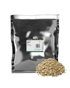 Frontier Coop Ginger Root 1lb Chopped and Sifted Dried Chunks for Loose Leaf Ginger Root Tea Powder Capsules Supplements Extract