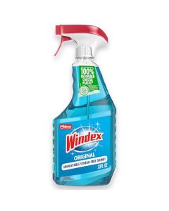 Windex Glass and Window Cleaner Spray Bottle Packaging Designed to Prevent Leakage and Breaking Surface Cleaning Spray Original Blue Scent 23 Fl Oz