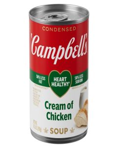 Campbell's Condensed Heart Healthy Cream of Chicken Soup, 10.5 oz Can