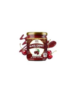 ChocZero Keto Black Cherry Jam No Sugar Added Low Carb Keto Friendly High in Fiber Gluten Free Naturally Sweetened with Monk Fruit 1 jar 12 oz