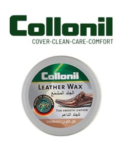 Collonil Leather Wax Tin Colorless 50ml – Nourishing High-Gloss Shoe Polish for Premium Leather Care
