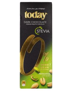 Today STEVIA No Added Sugar Dark Chocolate Pistachio 60g
