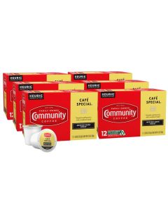 Community Coffee Cafe Special MediumDark Roast KCup for Keurig Brewers 12 Count Pack of 6