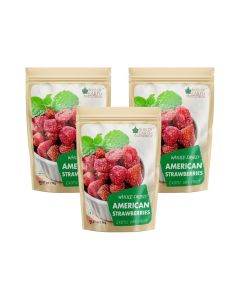 1KG Whole Dried American Strawberry Exotic Dry Fruit Healthy and Tasty Pack of 3