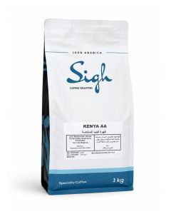 Sigh Coffee Kenya AA Specialty Roasted Coffee / Single Origin / 100% Arabica / Medium Roast / Best For Espresso and Filter Coffee / 1 KG