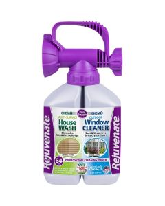 Rejuvenate Dual System Outdoor Window Cleaner House Siding Cleaner with HoseEnd Attachment