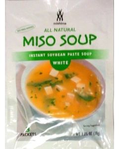 Mishima Miso Soup Mix, White, 1.05-Ounce (Pack of 6)