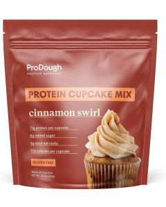 ProDough Protein Bakeshop Cinnamon Swirl Protein Cupcake Mix - Gluten Free, Low Carb, 13g Protein Per Cupcake