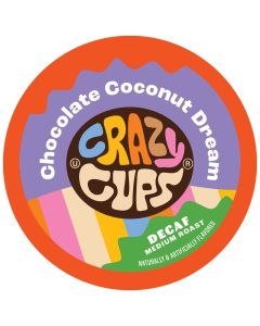 Crazy Cups Flavored Decaf Hot or Iced Coffee for the Keurig K Cups 20 Brewers Chocolate Coconut Dream 22 Count