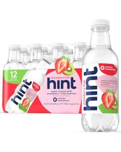 Hint FruitInfused Bottled Water Strawberry Kiwi Sugar Free Flavored Water with Zero Calories Naturally Flavored and No Artificial Sweeteners 16 Fl Oz Pack of 12